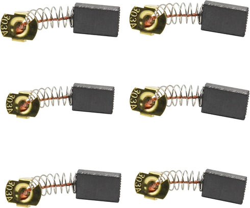 6/pack CB303 Carbon Brush (0.2 * 0.43 * 0.67 inch) Compatible with Makita Power Tool CB303 194996-6 191963-2...