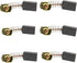 6/pack CB303 Carbon Brush (0.2 * 0.43 * 0.67 inch) Compatible with Makita Power Tool CB303 194996-6 191963-2...