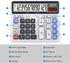 Desktop Calculator Extra Large LCD Display 12-Digit Big Number Accounting Calculator with Giant Response Button, Battery & Solar Powered, Perfect ...