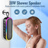 LENRUE Bluetooth Shower Speaker,IPX7 Waterproof Portable Wireless Speakers,20W Clear Sound,Extral Bass,Dynamic Lights,Outdoor Speaker for Pool,Bea...