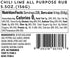 Oakland Dust Chili Lime All Purpose Rub 4.75 Oz (135g) Shaker Bottle...
