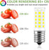 5304517886 Kei D28A Refrigerator Light Bulb Replacement,E17 led Bulb,Freezer Light Bulb 3W AC100-130V 6000K Daylight White, 2PACKS...