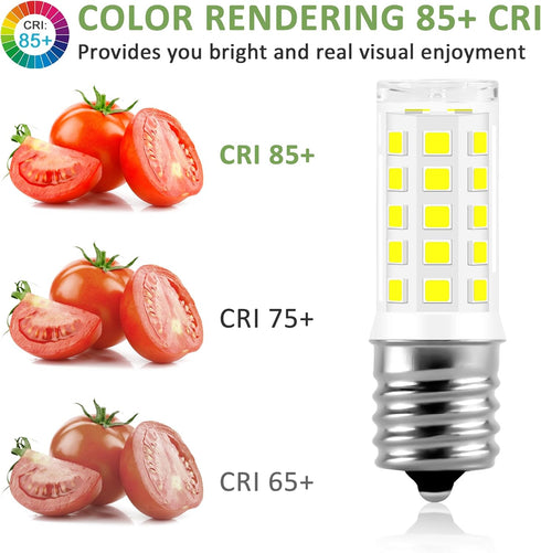 5304517886 Kei D28A Refrigerator Light Bulb Replacement,E17 led Bulb,Freezer Light Bulb 3W AC100-130V 6000K Daylight White, 4PACKS...