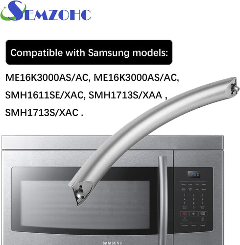 DE94-02409C ME16K3000AS Microwave Door Handle Replacement Part Compatible with Samsung Microwave - Replaces AP5578389, PS4239119, 2309804, ME16K30...