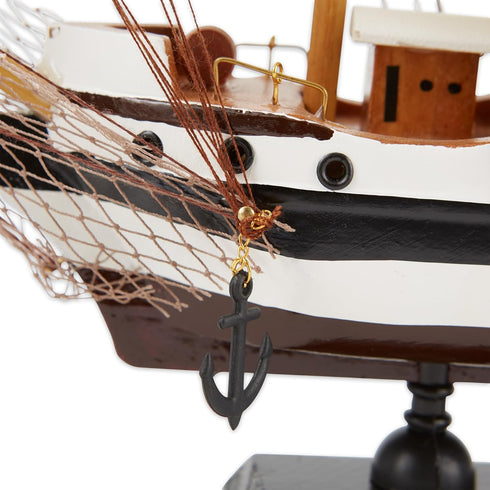 Gifts & Decor Zingz & Thingz Ahoy Collection Wooden Passat Ship Model, 13x2.75x12...