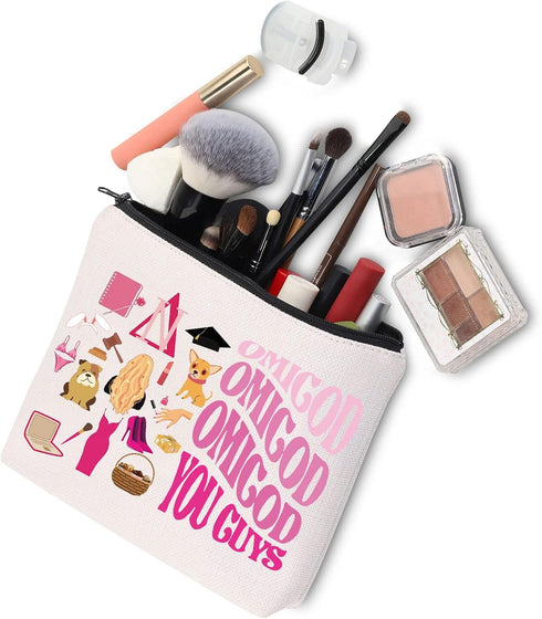 Elle Woods Cosmetic Makeup Bag Musical Theatre Gifts Omigod Omigod Omigod You Guys Makeup Zipper Bag Elle Woods Merchandise (Omigod)...