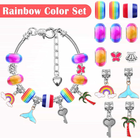 Acejoz 85 Pcs Charm Bracelet Making Kit, DIY Charm Bracelets Beads for Adults and Beginner Jewelry Making Kit...