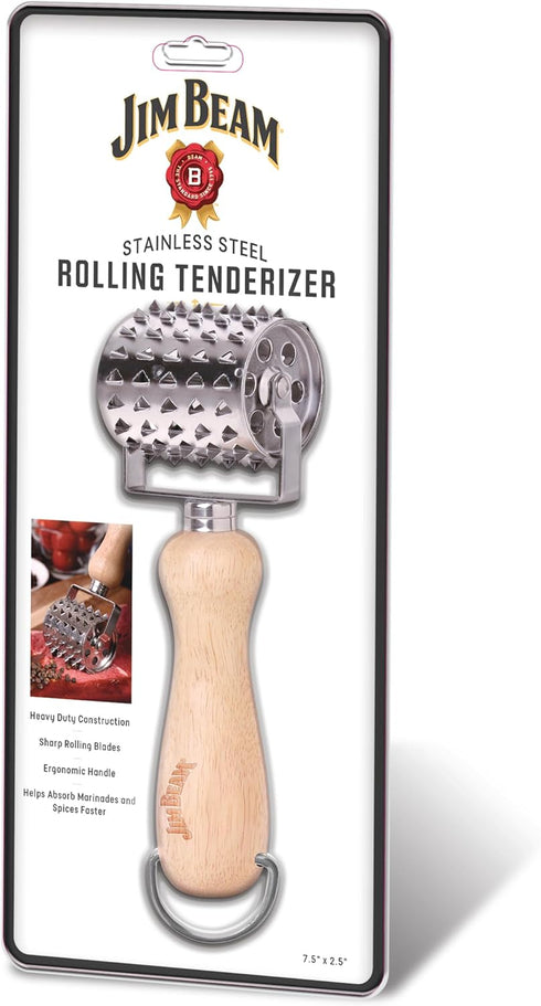 Style Asia Jim Beam JB0150 Rolling Vintage Style Meat Tenderizer, Silver...