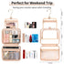 CUBETASTIC Clear Toiletry Bag for Women, Small Travel Bag with 360° Hanging Hook Clear Makeup Bags for Travelling Portable Cosmetic Organizer Case...