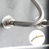 Faucet Supply Hose Connector (200mm/8") 4Pcs, 304 Stainless Steel G1/2 Female to G1/2 Female Water Supply Hose Brass Nut - for Kitchen Bathroom...
