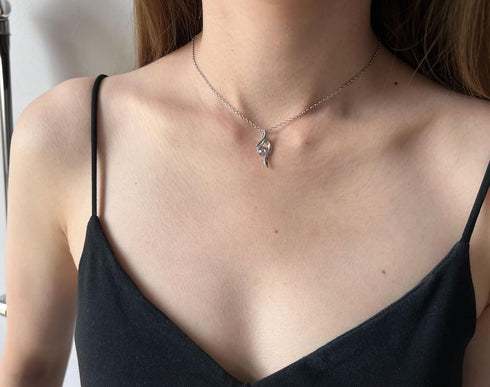 Elegant Necklace Earrings Bracelet Set Jewelry Crystal Pendant for Women Wedding Party Gift...