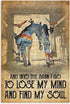Riding Horse Metal Tin Sign,Into The Barn Lose My Mind and Find My Soul,Retro Tin Sign for Farm Village Home Hotel Bar Cafe Outdoor Wall Decoratio...