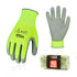 Vgo... 10-Pairs Safety Work Gloves, Gardening Gloves, Polyurethane Coated, Dipping Gloves, Latex Free (Size L, Yellow, PU2103)...