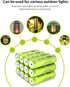Kruta Ni-MH AA Rechargeable Batteries, Double A 1600mAh High Capacity 1.2V Pre-Charged for Garden Landscaping Outdoor Solar Lights, String Lights,...