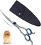 Curved Dog Grooming Scissors 6.69 inches Round Tips Pet Grooming Shears for Dog Cat on Face Paw Hair Trimming Right Left Handed...