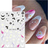 JMEOWIO 10 Sheets Flower French Tip Nail Art Stickers Decals Self-Adhesive Pegatinas Uñas Spring Summer Floral Line Nail Supplies Nail Art Design ...
