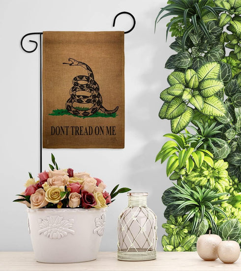 Breeze Decor Gadsden Garden Flag - Patriotic Historic July Memorial Veteran Independence United State American - House Decoration Banner Small Yar...