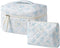 2 Pcs Large Quilted Makeup Bag, Cotton Quilted Toiletry Bag for Women,Floral Coquette Makeup Bag,Cute Kawaii Travel Cosmetic Bags(01BlueRose)...