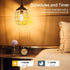 Smart LED Filament Bulb, Smart Light Bulbs Bluetooth and WiFi Vintage Filament Light Bulb Work with Alexa & Google Home, ST19 Smart Edison Bulb 21...