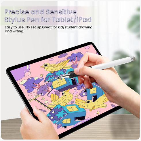 Stylus Pen for iPad, Honiha 3 in 1 Magnetic Stylus Pencil High Sensitivity Disc & Fiber & Rubber Tip Touch Screen Pen Universal Stylus for iPad iP...