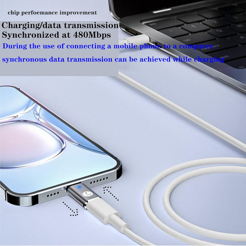 2Pack,Lightning Female to USB C Male Adapter for iPhone 15 Series,Mini6 Galaxy Note S10 S20 S21 Samsung Charging Type C Charger Connector Cable(Si...