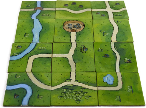 Apostrophe Games Square Board Game Tiles – 84Pcs Large Game Board Pieces Blank Game Board Chits, Same Size as Carcassonne– Create Your Own Custom ...