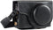 MegaGear MG1258 Ever Ready Leather Camera Case compatible with Panasonic Lumix DC-ZS80, DC-ZS70, DC-TZ95, DC-TZ90 - Black...