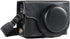 MegaGear MG1258 Ever Ready Leather Camera Case compatible with Panasonic Lumix DC-ZS80, DC-ZS70, DC-TZ95, DC-TZ90 - Black...