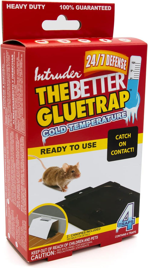 Intruder 17505 The Better GlueTrap-Cold Temperature Glue Trap, Small, Black...