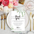 Giftideaworkshop 50 Wedding Reception Thank You Cards - Greenery Thank You Table Place Setting Cards-Great Addition to Your Table Centerpiece, Pla...