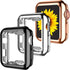 GEAK 3 Pack Compatible with Apple Watch Screen Protector Case 42mm, Full Protective Case HD Ultra-Thin Cover Compatible with iWatch Series 3/2/1 B...