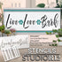 Live Love Bark Stencil by StudioR12 | Craft DIY Pet & Animal Home Decor | Paint Wood Sign | Reusable Mylar Template | Select Size (12 inches x 5.5...