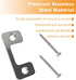 Adjustable Strike Plate for Exterior Doors - Reinforced Security with Large Deadbolt Hole for Deadbolts and Electronic Locks - Home and Rental Sec...