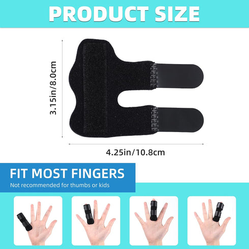 Finger Splint, Trigger Finger Splint Finger Braces Joint Stabilizer, Universal Finger Straightener for Arthritis Pain and Support - Sprain Relief ...