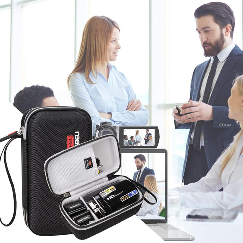EVA Carrying Case Compatible with kimire/Kicteck/Sony HDRCX405/Canon VIXIA HF R800 R700 Video Camera Camcorder Digital Camera Recorder (Case Only)...