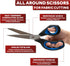 XFasten Sewing Scissors for Fabric Cutting Blue 9.5 Inch Professional Fabric Scissors Sewing | Heavy duty and Large...