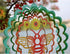 Kinetic 3D Metal Bee Wind Spinner Hanging Ornament Worth Gift for Home and Garden - 12inch Bee Mandala Kinetic Hanging Whirligigs Sun Catcher Wind...