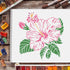 FINGERINSPIRE Hibiscus Drawing Painting Stencils Templates (11.8x11.8inch) Plastic Hibiscus Stencils Decoration Square Hibiscus Stencils for Paint...