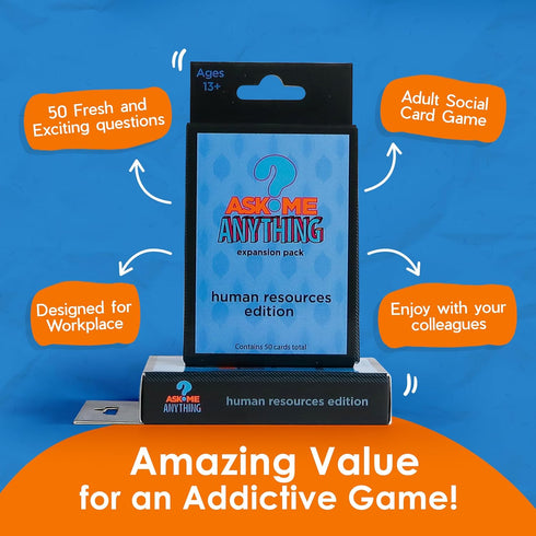HR Edition - Ultimate HR Training & Team Building Card Game, Blue, 50 Cards...