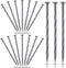 40-Pack 8-Inch Plastic Landscape Garden Edging Anchoring Stakes, Spiral Landscape Anchoring Spikes for Paver Edging, Weed Barrier, Artificial Turf...