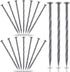 40-Pack 8-Inch Plastic Landscape Garden Edging Anchoring Stakes, Spiral Landscape Anchoring Spikes for Paver Edging, Weed Barrier, Artificial Turf...
