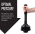 JS Jackson Supplies Professional Bellows Accordion Toilet Plunger, High Pressure Thrust Plunge Removes Heavy Duty Clogs from Clogged Bathroom Toil...