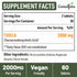 TUDCA Liver Supplements 2000mg - Strong Bile Salts Support Liver Detox & Cleanse - Liver and Gallbladder Health Formula-Easy to Swallow Tablets-30...