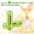 12-Pack Rechargeable AA Batteries - 1100mAh 1.2V NiMH High Capacity Batteries - Ideal for Solar Lights & Home Devices...