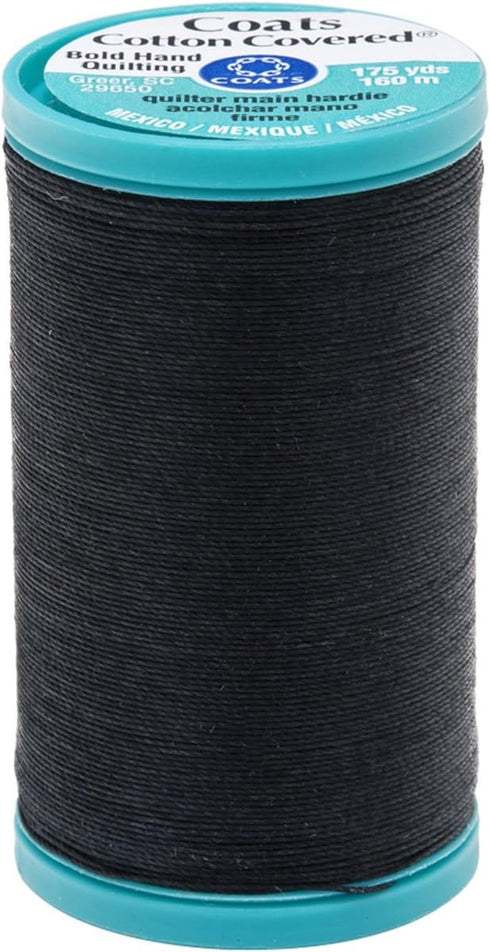 Coats Bold Hand Quilting Thread, 175-Yard, Black...