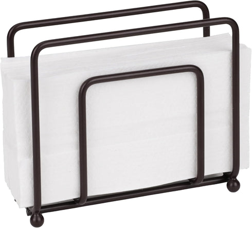 Napkin Holder for Table, Kitchen, Dining Room, Napkin Dispenser, Indoor & Outdoor Table, Countertop, Metal, Brown...