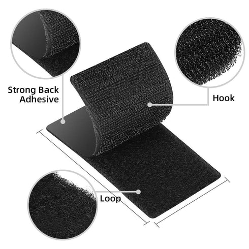 15 Sets 2 x 4 Inch Strips with Adhesive, Double Sided Mounting Adhesive Tape for Wall Crafts, Heavy Duty...