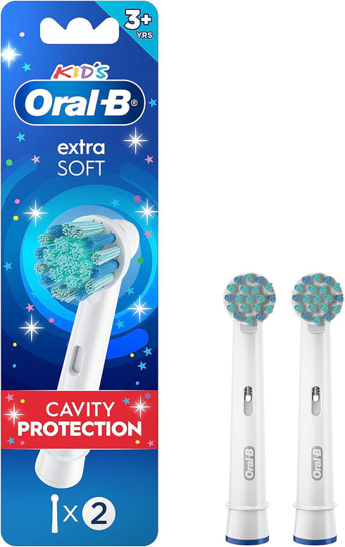 Oral-B Kids Extra Soft Replacement Brush Heads, 2 Count, Cavity Protection...