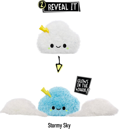 Fluffie Stuffiez Cloud Small Collectible Feature Plush - Surprise Reveal Unboxing with Huggable ASMR Fidget DIY Fur Pulling, Ultra Soft Fluff...