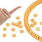 Gold Spacer Beads, 100pcs 6mm Real 18K Gold Plated Disc Spacer Beads for Jewelry Making, Gold Plated Solid Brass Beads for DIY Bracelet Necklace E...